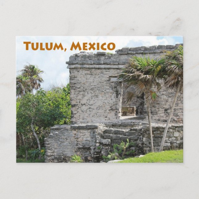Carte Postale Tulum Maya Ruines Quintana Roo Mexique (Devant)