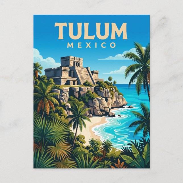 Carte Postale Tulum Mexique (Devant)