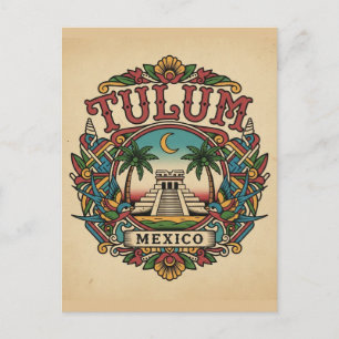 Carte Postale Tulum Mexique