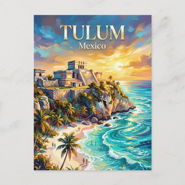 Carte Postale Tulum Mexique (Devant)
