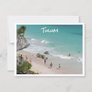 Carte Postale Tulum, Mexique/ belle plage