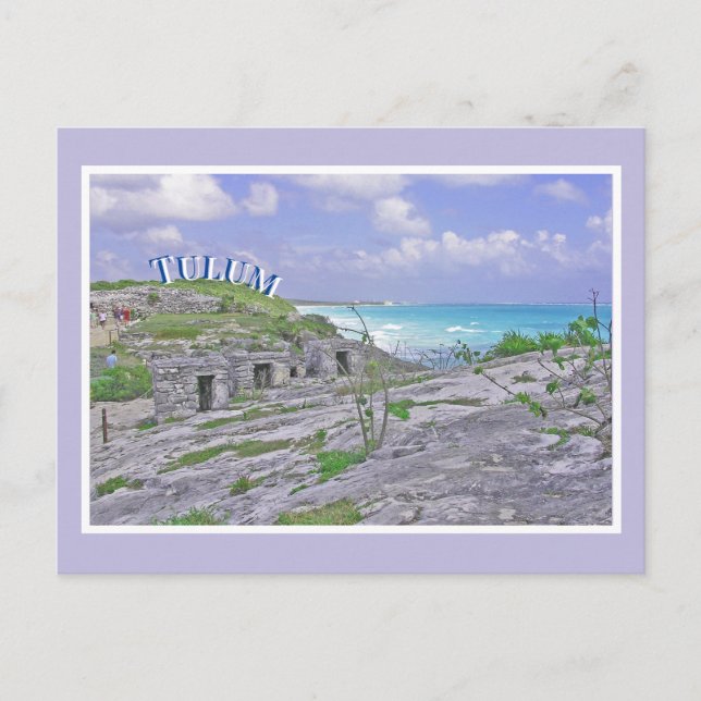 CARTE POSTALE TULUM/RUINES MAYENNES ANCIENNES/MER DES CARAÏBES (Devant)