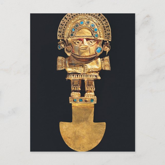 Carte Postale Tumi ou couteau cérémonial en forme de (Devant)