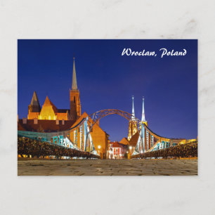 Carte postale Tumski Bridge Wroclaw Pologne