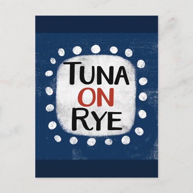 Carte postale Tuna On Rye (Devant)
