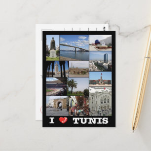Carte Postale Tunis - J'aime - Tunisie -