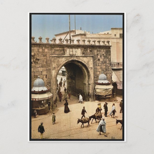 Carte Postale Tunis. La porte fran&ccedil ; Leaise classique Pho (Devant)