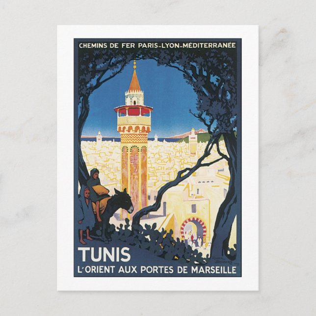 Carte Postale Tunis L'Orient Aux portes de Marsielle (Devant)