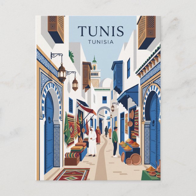 Carte Postale Tunis Medina Tunisie (Devant)