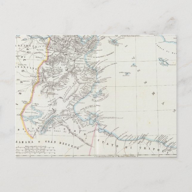 Carte Postale Tunisie et Libye (Devant)