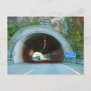 Carte Postale Tunnel à travers les montagnes