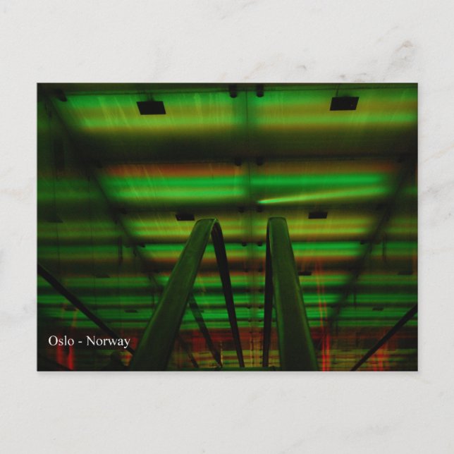 Carte Postale Tunnel de Lumière - Oslo (Devant)