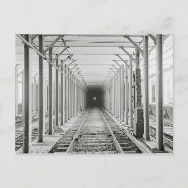 Carte Postale Tunnel de métro, 1904 (Devant)