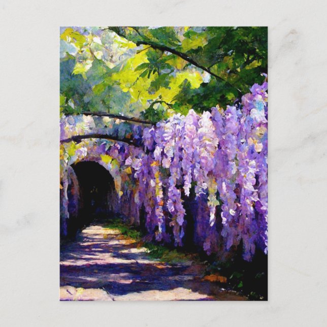 Carte Postale tunnel de Wisteria (Devant)