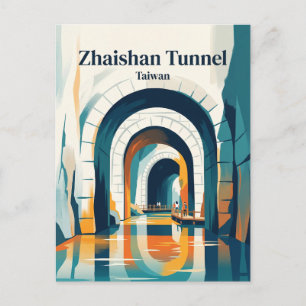 Carte Postale Tunnel de Zhaishan Taïwan