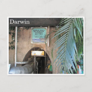 Carte Postale tunnel pétrolier darwin 2ème guerre mondiale
