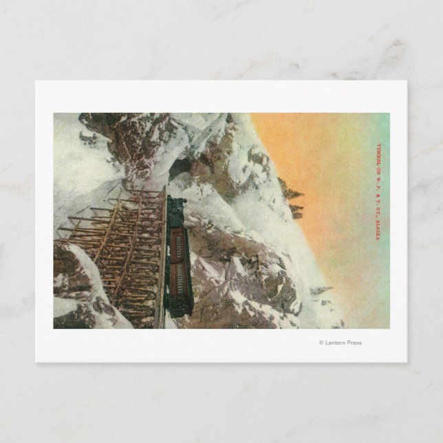 Carte Postale Tunnel sur Western Pacific et Yukon RR (Devant)