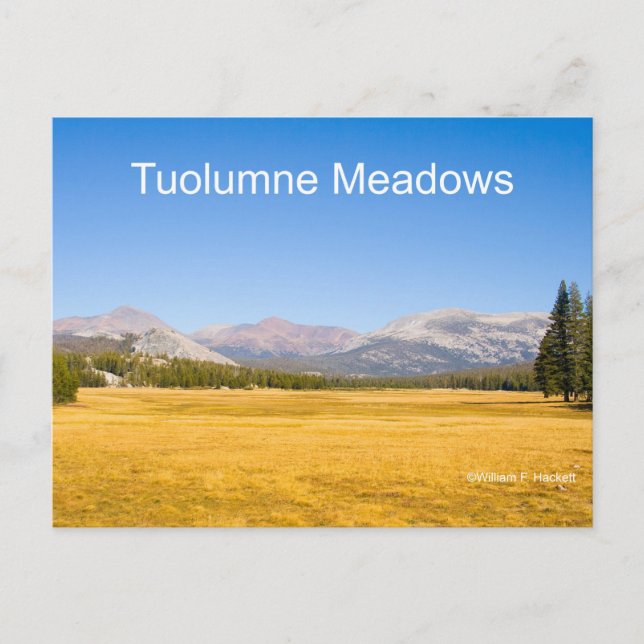 Carte Postale Tuolumne Meadows Yosemite California Produits (Devant)