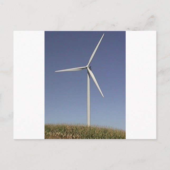 Carte Postale Turbine éolienne (Devant)