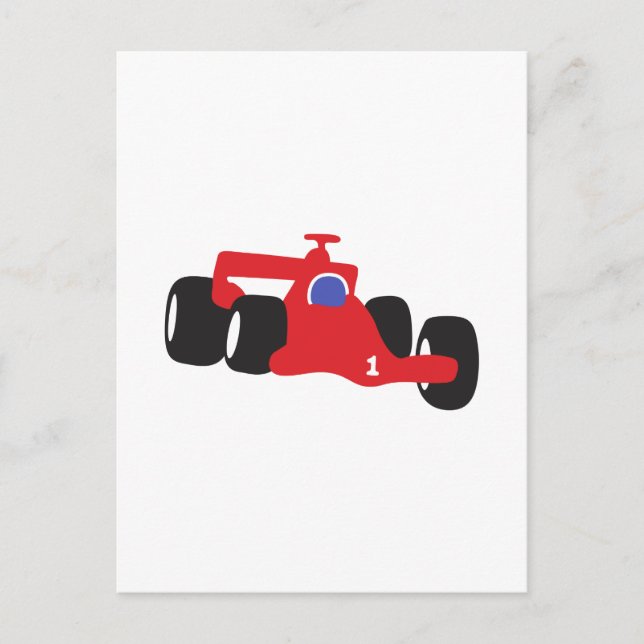 Carte Postale Turbo voiture de course (Devant)