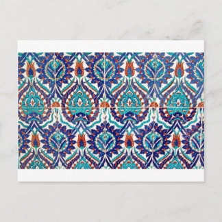 Carte Postale Turc Iznik Motif Floral Ottoman Design