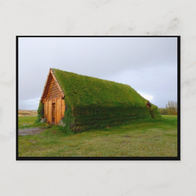 Carte Postale Turf House islandais (Devant)