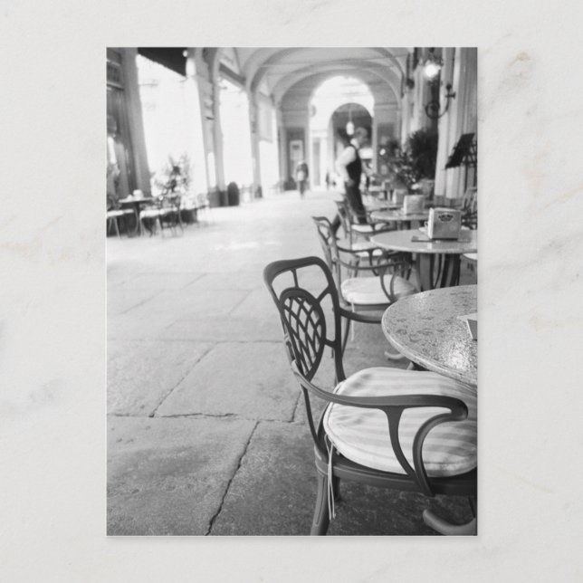Carte Postale Turin Italie, Café et Archway (Devant)