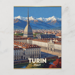 Carte Postale Turin Italie Mole Antonelliana Scène de Voyage 🏛️