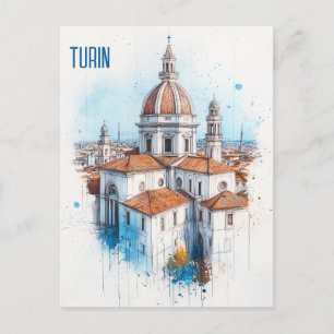 Carte Postale Turin Italie Travel