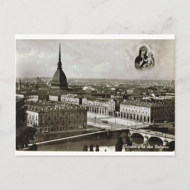 Carte Postale Turin, Turin, Turin, vue sur la ville (Devant)