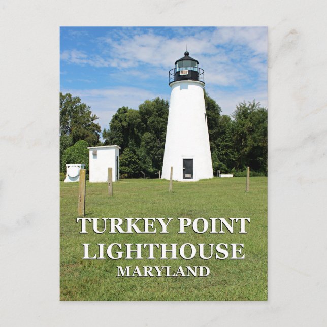 Carte Postale Turkey Point Lighthouse, Maryland Postcard (Devant)