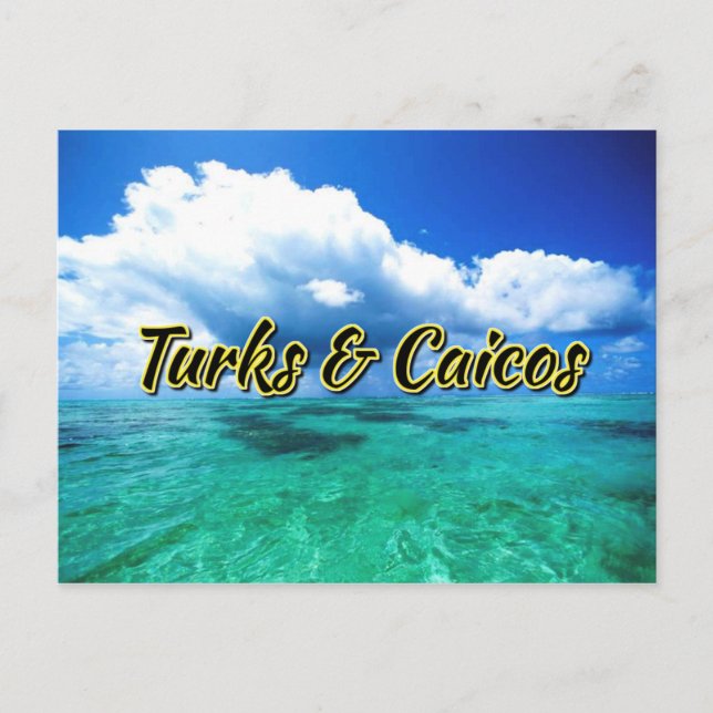 Carte Postale Turks & Caicos ciel marin (Devant)
