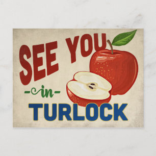 Carte Postale Turlock California Apple - Vintage voyage