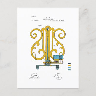 Carte Postale Turner à feuille de musique - G. Vix Brevet - Colo