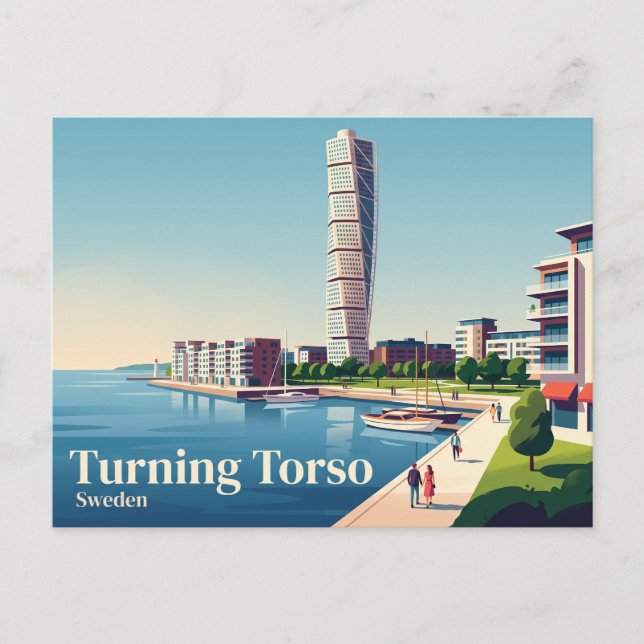 Carte Postale Turning Torso Suède (Devant)