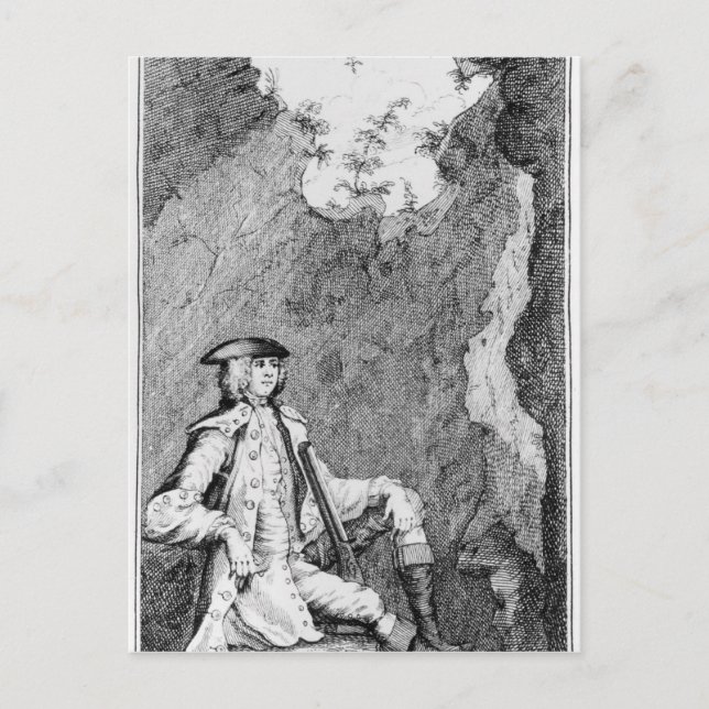 Carte Postale Turpin comme il s'est caché dans une grotte (Devant)