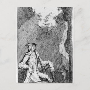 Carte Postale Turpin comme il s'est caché dans une grotte