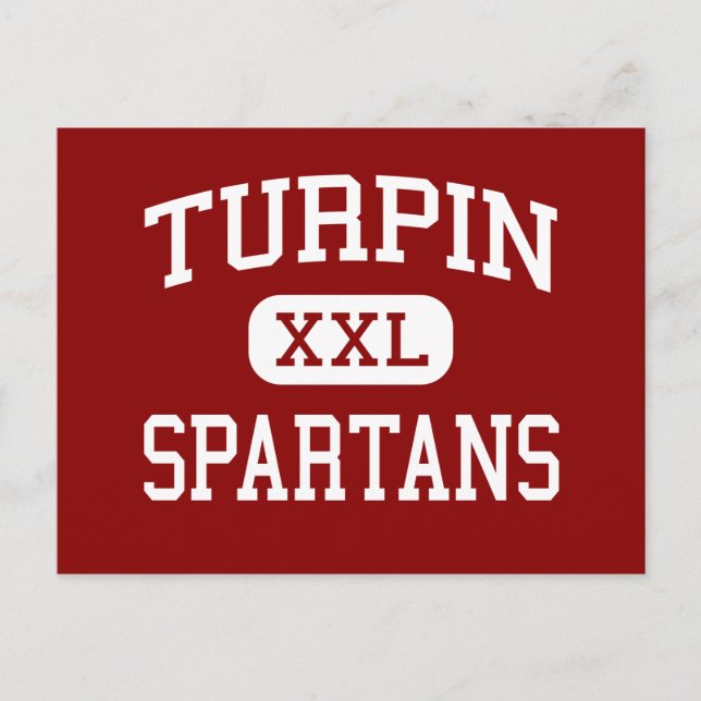 Carte Postale Turpin - Spartans - Lycée - Cincinnati Ohio (Devant)