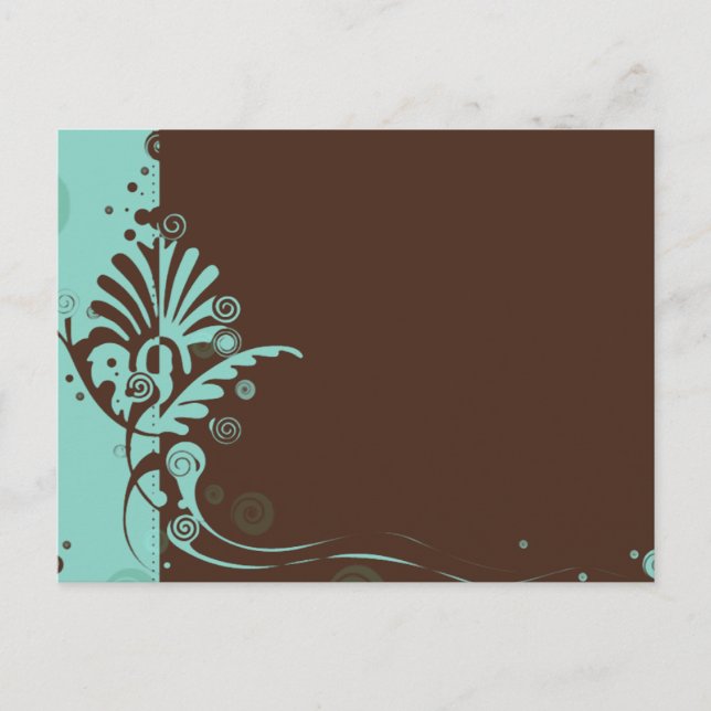 Carte Postale Turqouise Swirl (Devant)