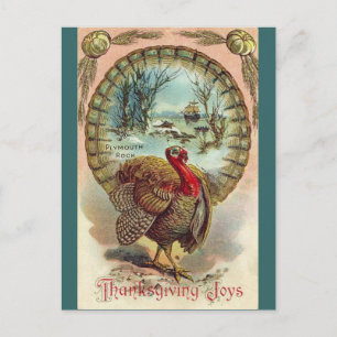 Carte postale turque de Thanksgiving vintage