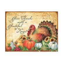 Turquie aux fruits d'automne, action de grâces vin