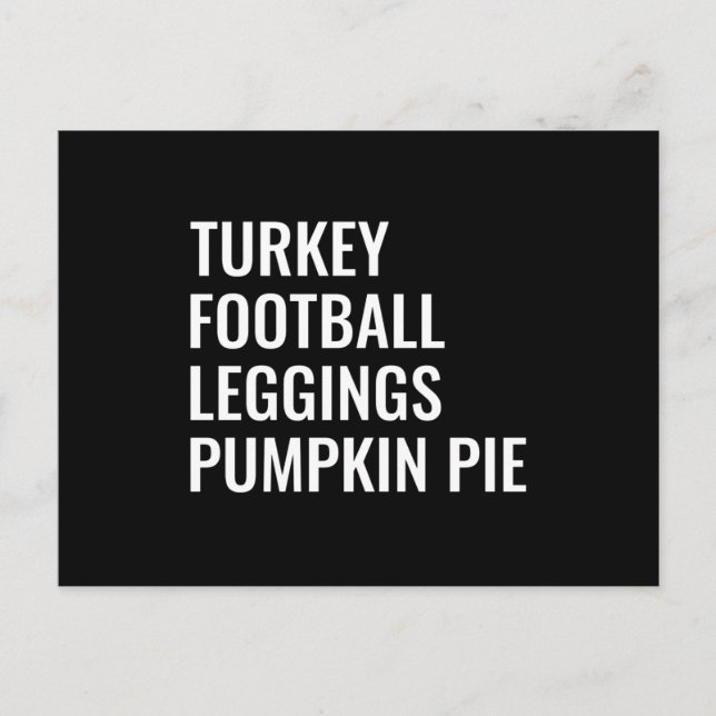Carte Postale Turquie Football Drôle Thanksgiving Dîner Famille (Devant)