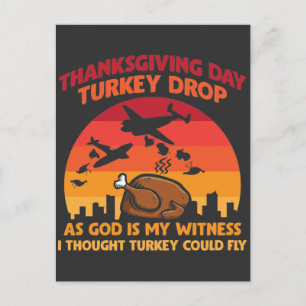 Carte Postale Turquie Laisser Thanksgiving Day Dieu est mon témo