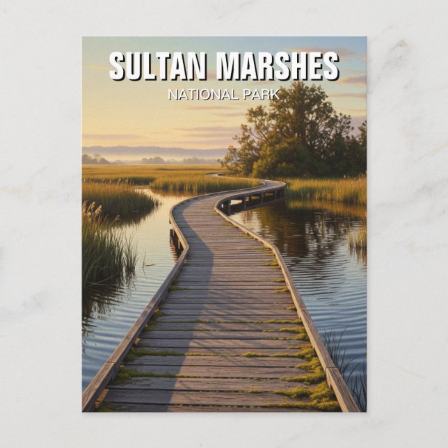 Carte Postale Turquie Sultan Marshes Parc national Voyage (Devant)