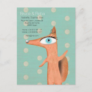 CARTE POSTALE TURQUOISE