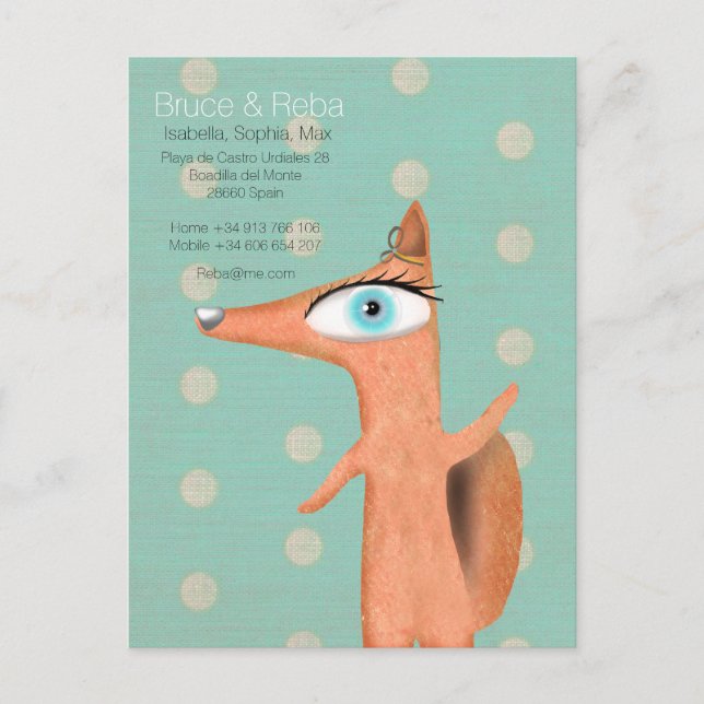 CARTE POSTALE TURQUOISE (Devant)