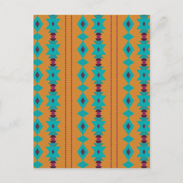 Carte Postale Turquoise Burnt (Devant)