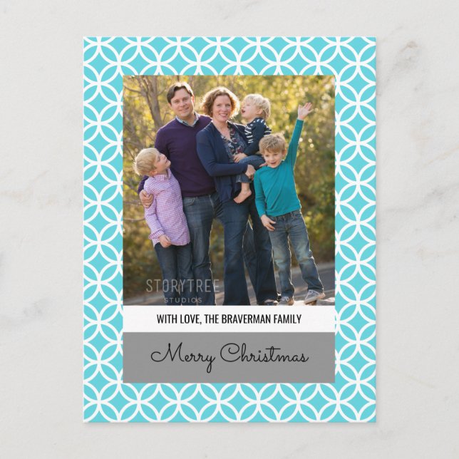 Carte postale Turquoise Classy Diamond Holiday Pho (Devant)