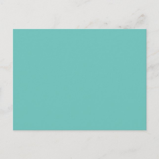 Carte postale turquoise | Conception de souvenir d (Devant)