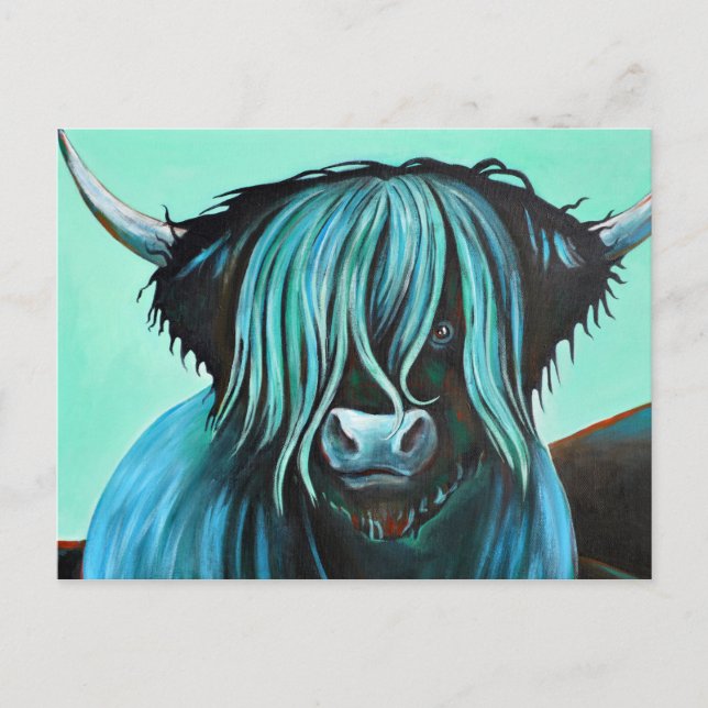Carte Postale Turquoise Coo, comment ça va ? (Devant)